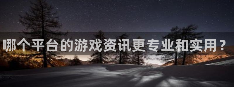 长征娱乐注册：哪个平台的游戏资讯更专业和实用？